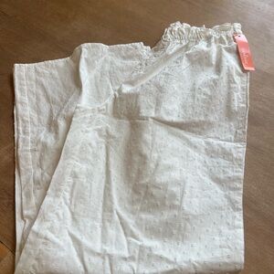 Colsie White Eyelet Pajama Pants